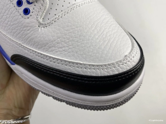 3 CT8532-040 Retro Air Blue Jordan White 1001